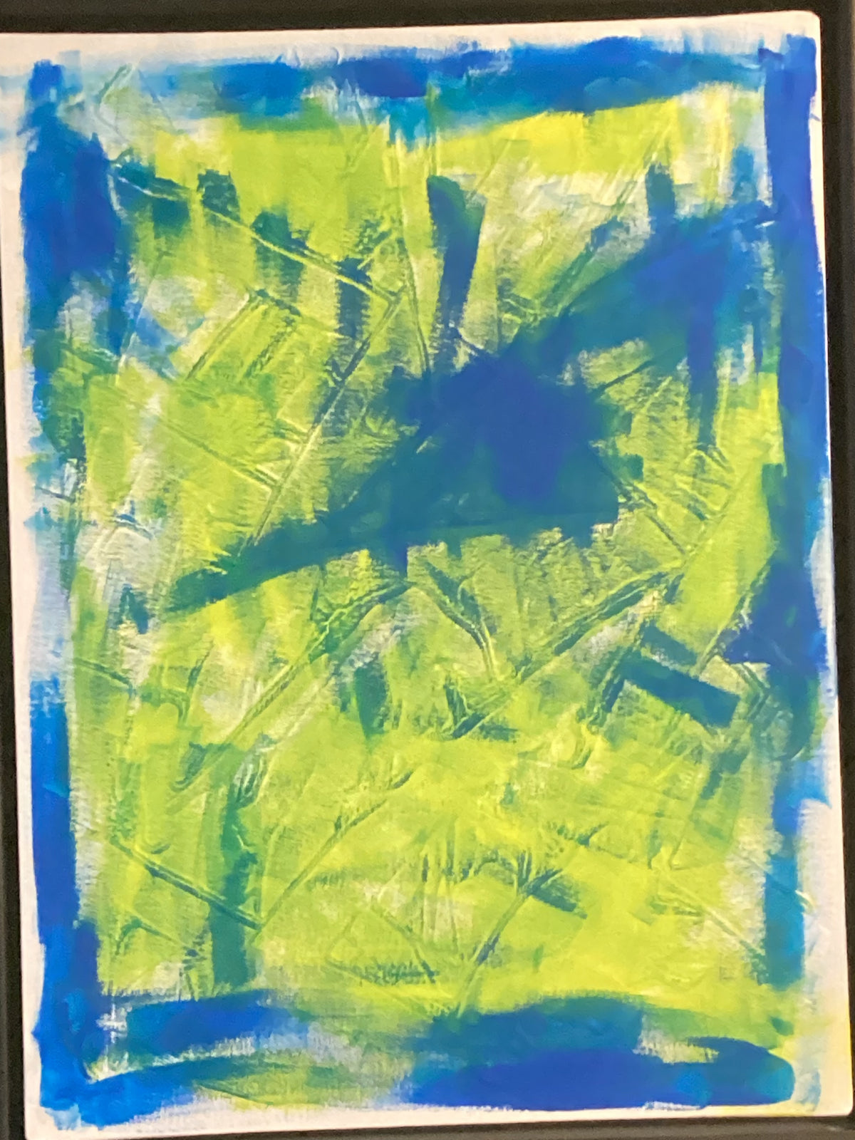 Abstract Painting Commissioned late 2000s from student artist from Oklahoma